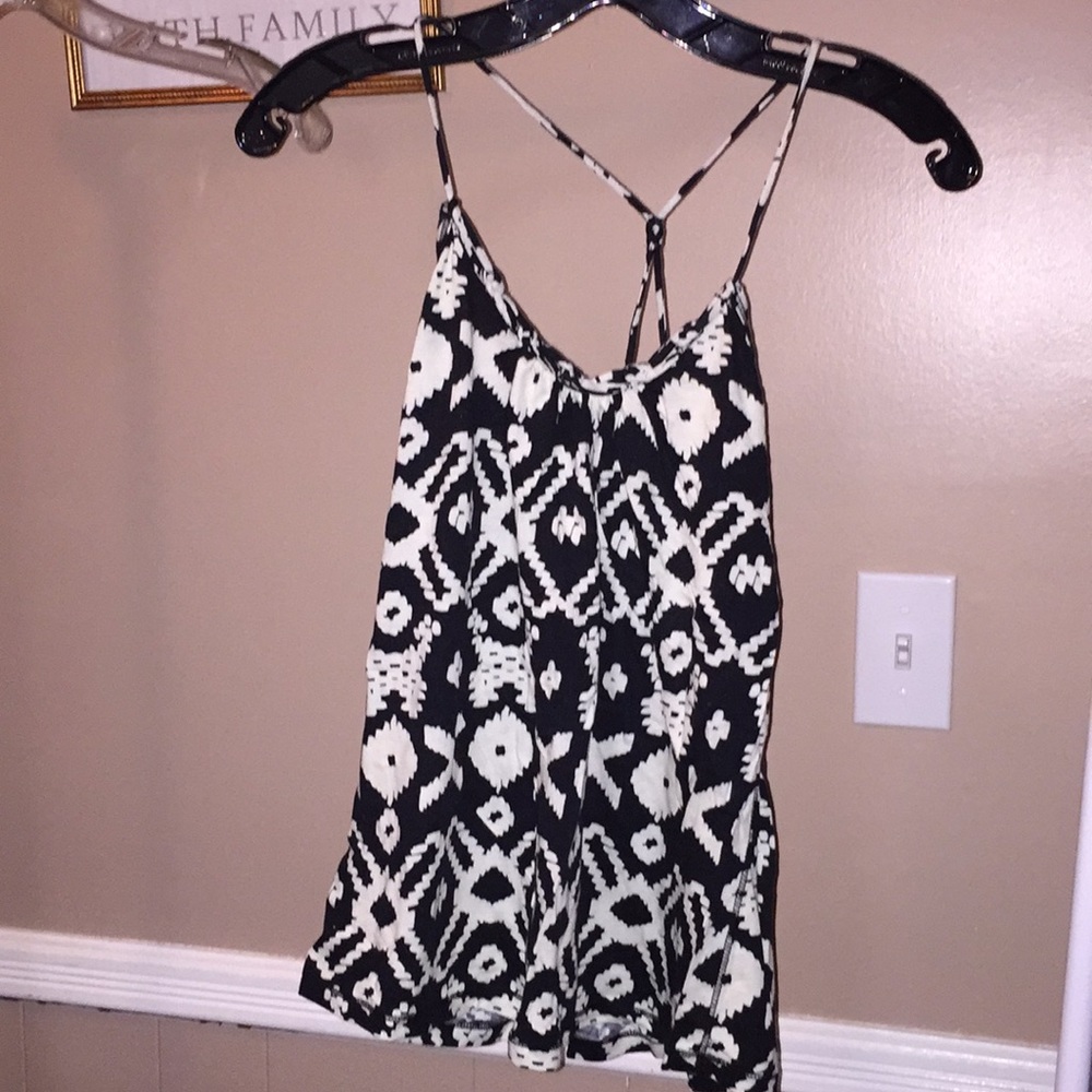 Black and White Tribal Print Tank
